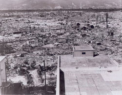 Dégâts dans le centre de Hiroshima